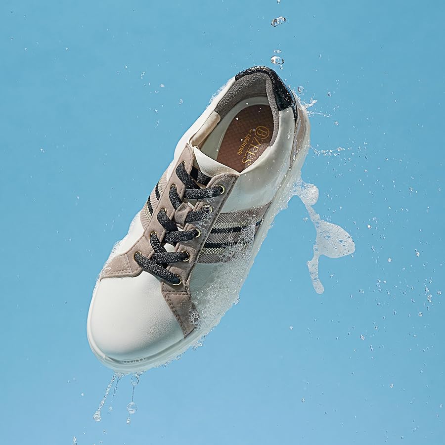 Amazon.com | BZees Womens Happy Friday Sneaker Beige 5 M